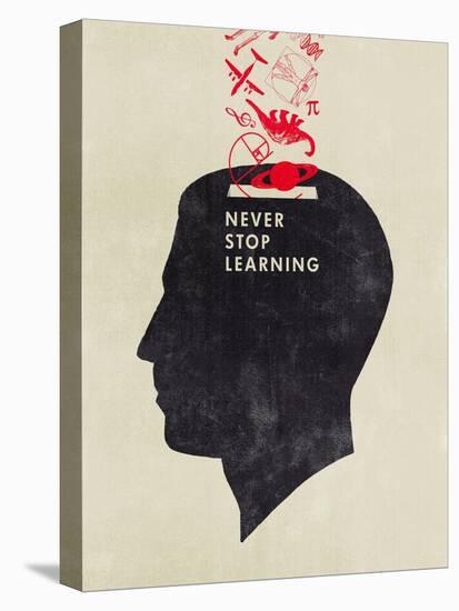 Never Stop Learning-Hannes Beer-Stretched Canvas