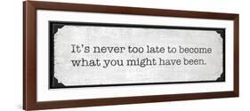 Never Too Late-N. Harbick-Framed Premium Giclee Print