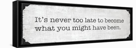 Never Too Late-N. Harbick-Framed Stretched Canvas