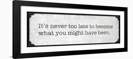 Never Too Late-N. Harbick-Framed Art Print