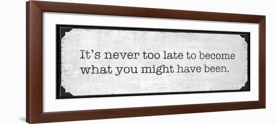 Never Too Late-N. Harbick-Framed Art Print