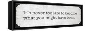 Never Too Late-N. Harbick-Framed Stretched Canvas