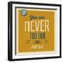 Never Too Old to Learn-Lorand Okos-Framed Art Print