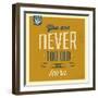 Never Too Old-Lorand Okos-Framed Art Print