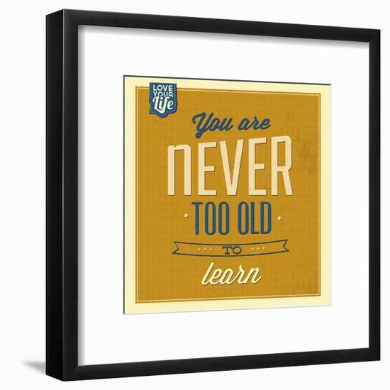 Never Too Old-Lorand Okos-Framed Art Print