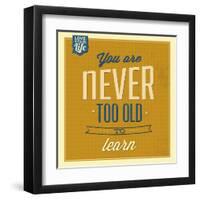 Never Too Old-Lorand Okos-Framed Art Print