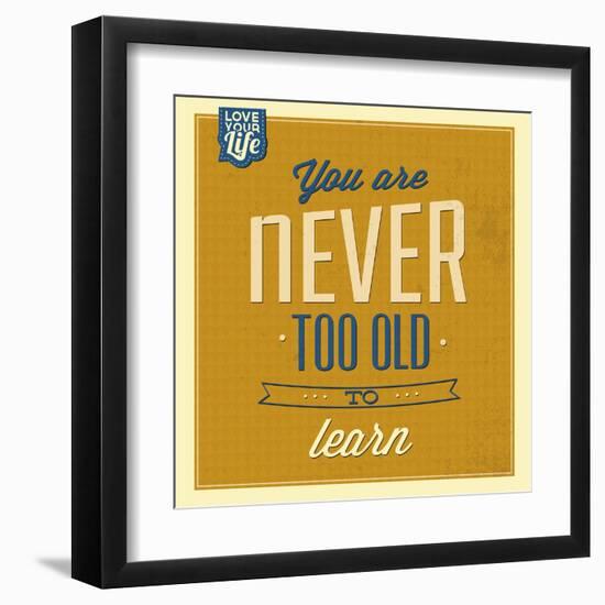 Never Too Old-Lorand Okos-Framed Art Print