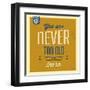 Never Too Old-Lorand Okos-Framed Art Print