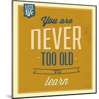 Never Too Old-Lorand Okos-Mounted Art Print