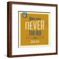 Never Too Old-Lorand Okos-Framed Art Print