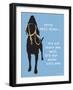 Never Walk Alone-Dog is Good-Framed Premium Giclee Print