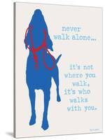 Never Walk - Patriot Version-Dog is Good-Stretched Canvas