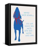 Never Walk - Patriot Version-Dog is Good-Framed Stretched Canvas