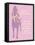 Never Walk - Purple Version-Dog is Good-Framed Stretched Canvas