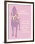 Never Walk - Purple Version-Dog is Good-Framed Art Print