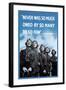 Never Was So Much Owed by So Many to So Few-null-Framed Art Print