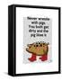 Never Wrestle with Pigs-Fab Funky-Framed Stretched Canvas