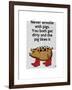 Never Wrestle with Pigs-Fab Funky-Framed Art Print