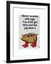 Never Wrestle with Pigs-Fab Funky-Framed Art Print