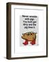 Never Wrestle with Pigs-Fab Funky-Framed Art Print