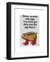 Never Wrestle with Pigs-Fab Funky-Framed Art Print