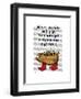 Never Wrestle with Pigs-Fab Funky-Framed Art Print