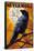 Nevermore - Raven and Moon-Lantern Press-Framed Stretched Canvas