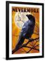 Nevermore - Raven and Moon-Lantern Press-Framed Art Print