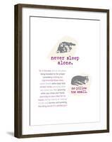 Neversleepalone-Cat is Good-Framed Art Print