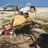 Interpol Officers Arresting Smugglers-Neville Dear-Giclee Print