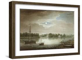 Nevka River Near the Yelagin Bridge, 1829-Maxim Nikiphorovich Vorobyev-Framed Giclee Print