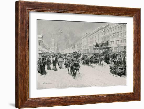 Nevsky Prospect-Frederic De Haenen-Framed Giclee Print