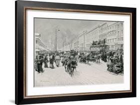 Nevsky Prospect-Frederic De Haenen-Framed Giclee Print