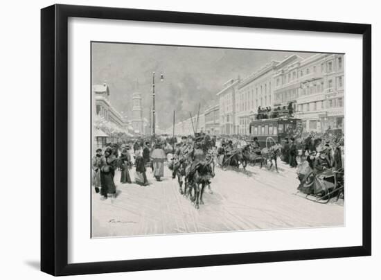 Nevsky Prospect-Frederic De Haenen-Framed Giclee Print