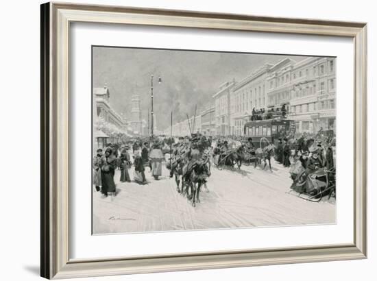 Nevsky Prospect-Frederic De Haenen-Framed Giclee Print