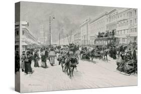 Nevsky Prospect-Frederic De Haenen-Stretched Canvas