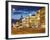 Nevsky Prospekt at Night, St. Petersurg, Russia, Europe-Vincenzo Lombardo-Framed Photographic Print