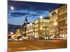 Nevsky Prospekt at Night, St. Petersurg, Russia, Europe-Vincenzo Lombardo-Mounted Photographic Print