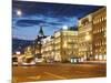 Nevsky Prospekt at Night, St. Petersurg, Russia, Europe-Vincenzo Lombardo-Mounted Photographic Print