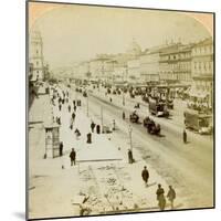 Nevsky Prospekt, the Principal Street of St Petersburg, Russia, 1897-Underwood & Underwood-Mounted Giclee Print