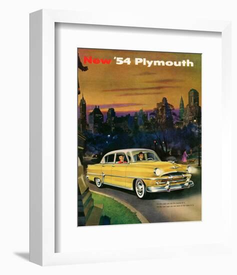 New '54 Plymouth-null-Framed Art Print