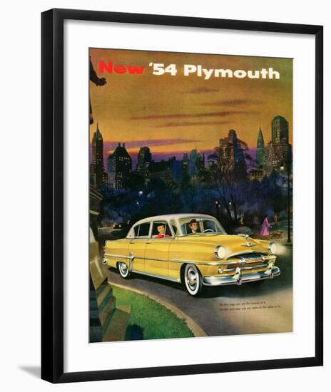 New '54 Plymouth-null-Framed Art Print