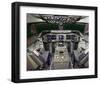 new 747-400 LCD Flight Deck-null-Framed Art Print