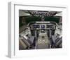 new 747-400 LCD Flight Deck-null-Framed Art Print