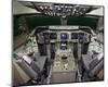 new 747-400 LCD Flight Deck-null-Mounted Art Print