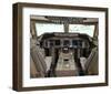 new 747-400 LCD Flight Deck-null-Framed Art Print