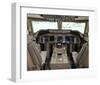 new 747-400 LCD Flight Deck-null-Framed Art Print