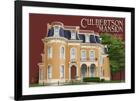 New Albany, Indiana - Culbertson Mansion-Lantern Press-Framed Art Print