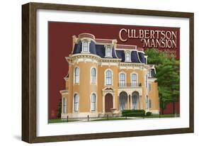 New Albany, Indiana - Culbertson Mansion-Lantern Press-Framed Art Print