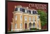 New Albany, Indiana - Culbertson Mansion-Lantern Press-Framed Art Print